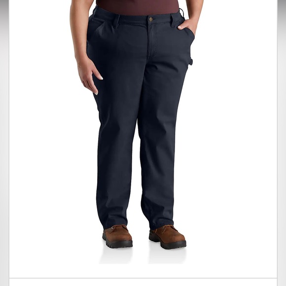 WOMEN'S RUGGED FLEX LOOSE FIT CANVAS WORK PANT - Picture 3 of 3